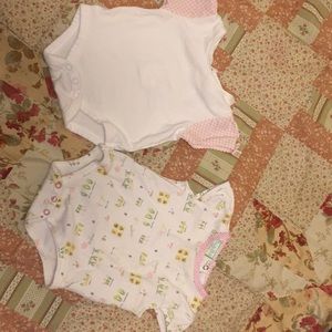 Pink & White Onsie tops